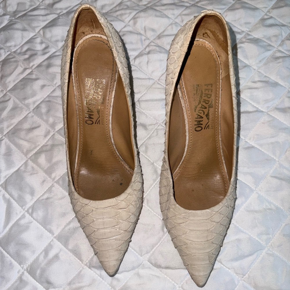 Salvatore Ferragamo snakeskin heels